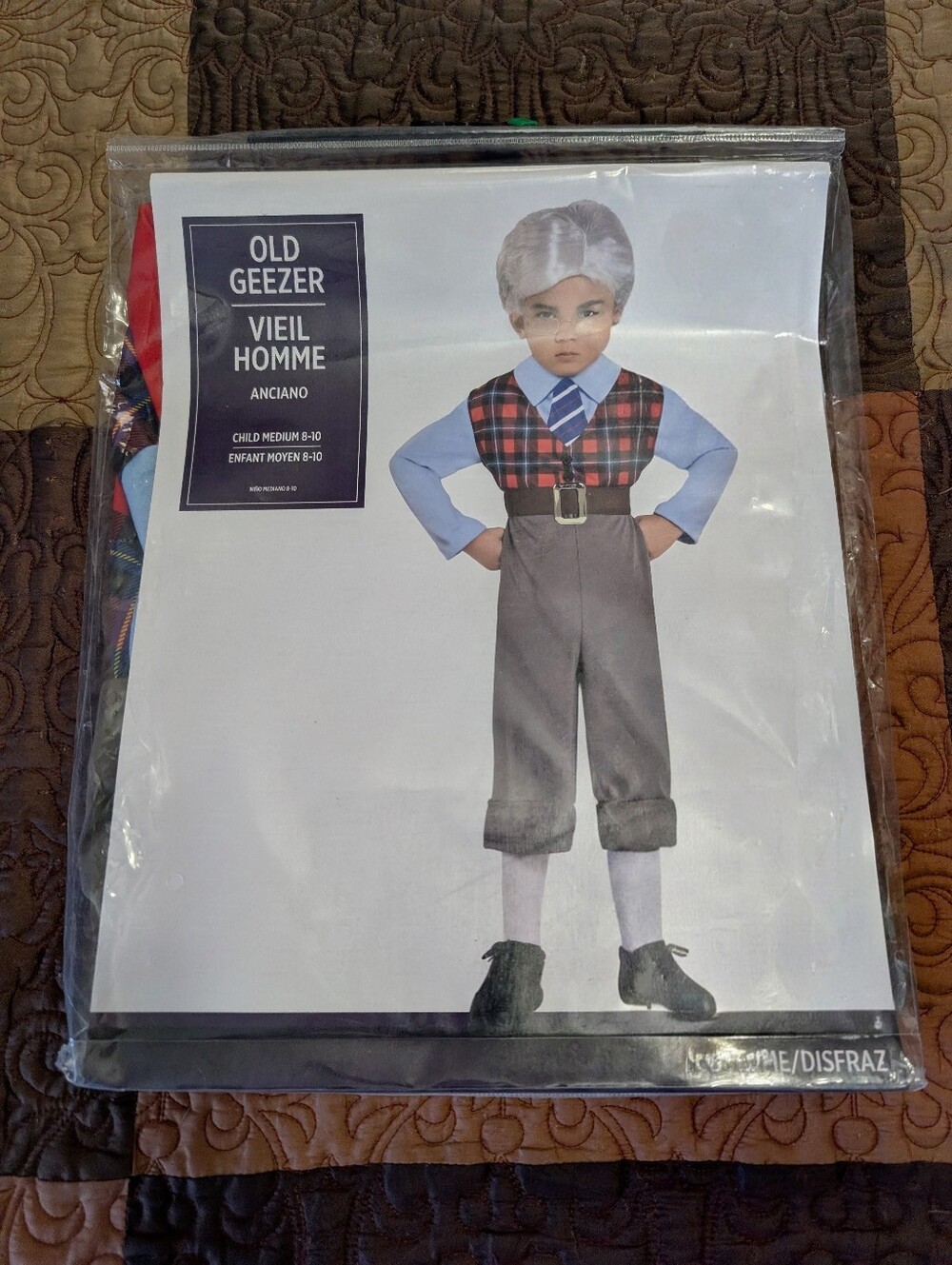NWT Children's Old Geezer Costume Size 8-10